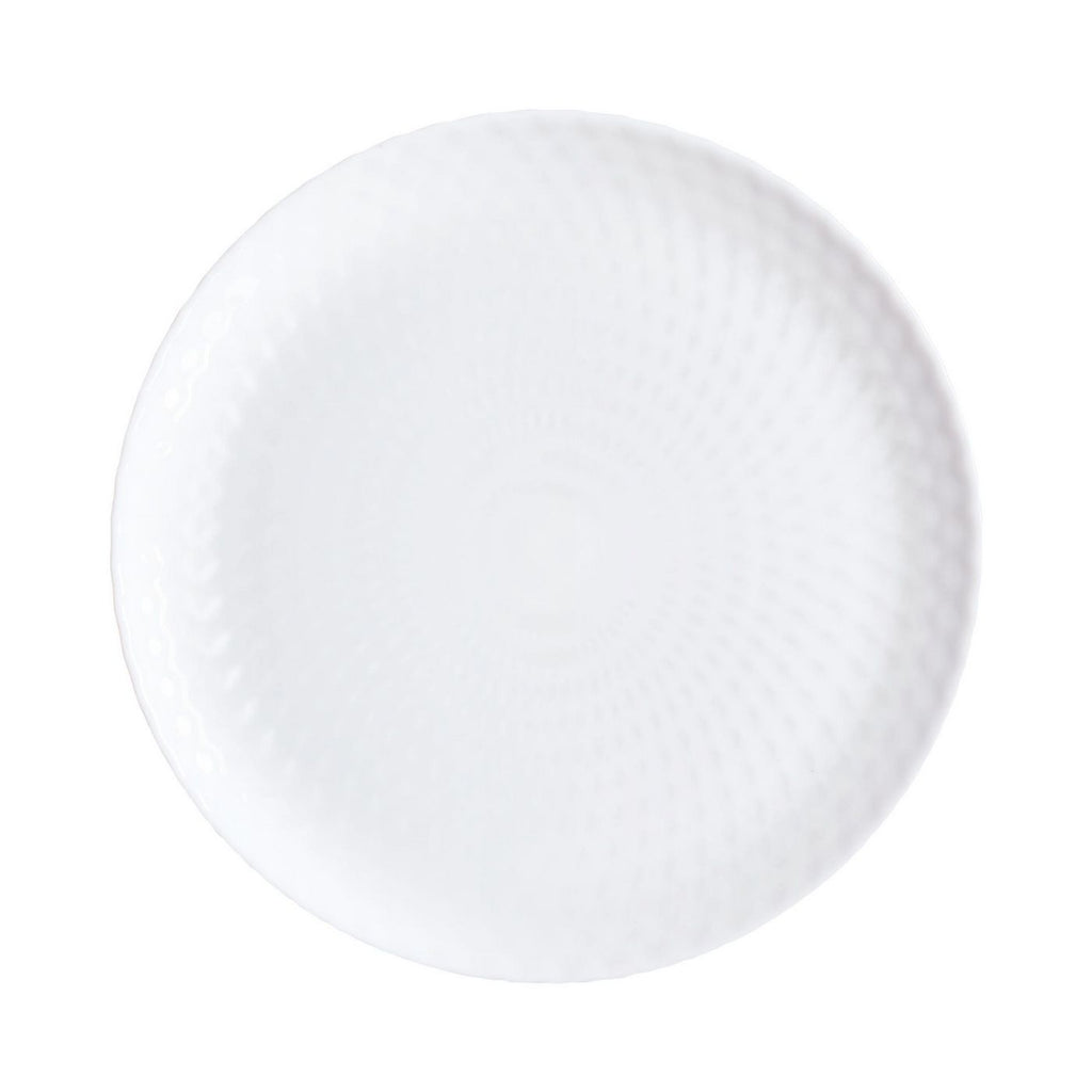 Pampille - 6 Dinner Plates - White - 25cm - Luminarc
