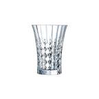 Lady Diamond - 6 Juice and Soda Glasses - Ultra-Transparent Glass with Vintage Design - 36Cl - Cristal D'Arques