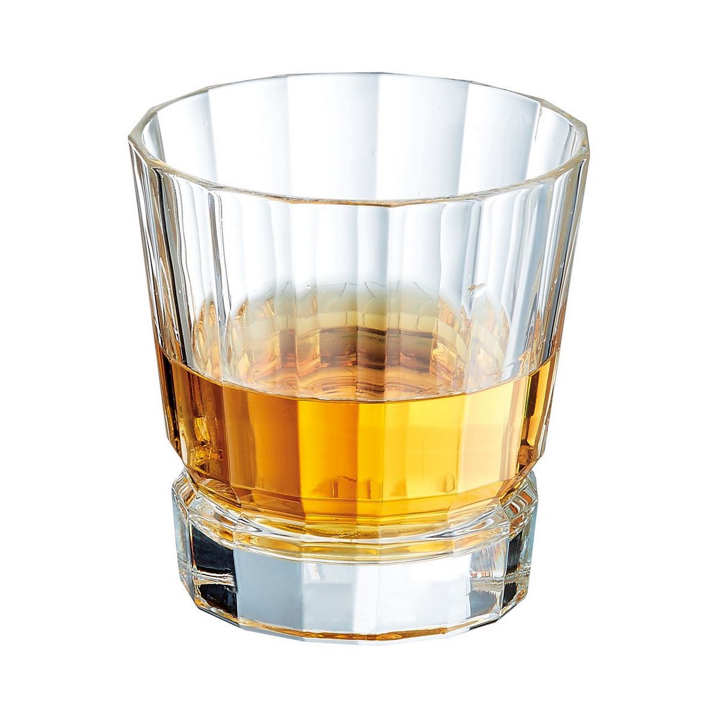 Macassar - 6 Water Glasses - Ultra-Transparent Glass with Vintage Design - 32cl - Cristal d'Arques