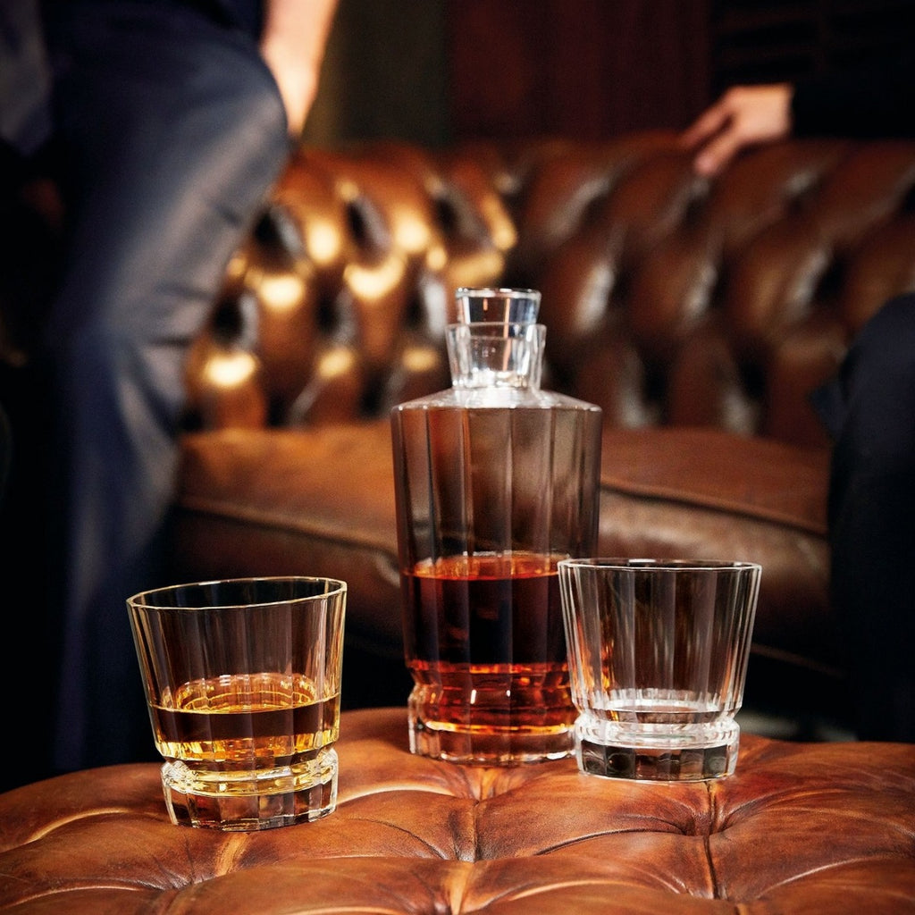 Macassar - 6 Water Glasses - Ultra-Transparent Glass with Vintage Design - 32cl - Cristal d'Arques