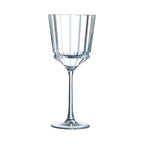 Macassar - 6 Table Stemmed Glasses - Ultra-Transparent Glass with Vintage Design - 25cl - Cristal d'Arques