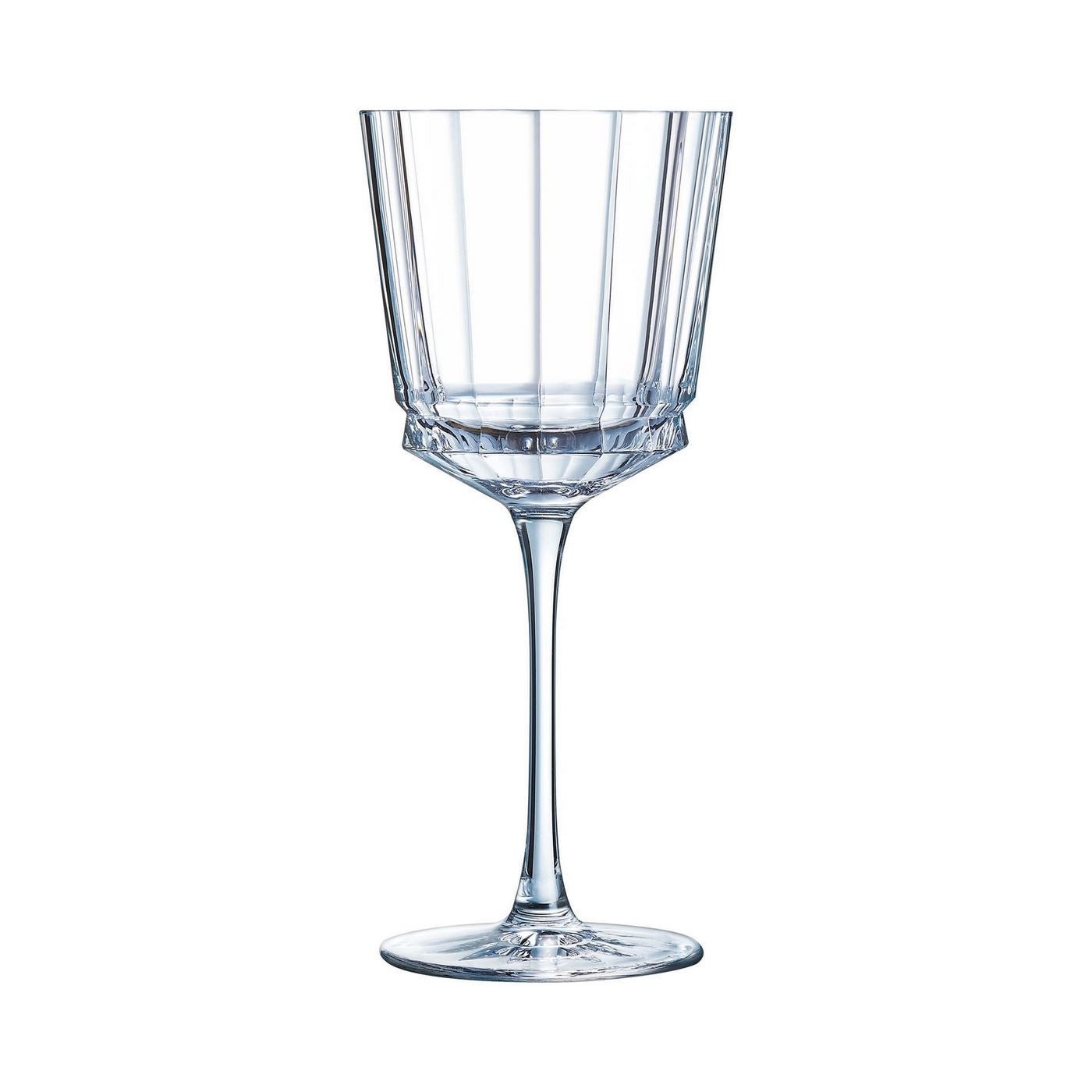 Macassar - 6 Stemmed Glasses - Ultra-Transparent Glass with Vintage Design - 35cl - Cristal d'Arques