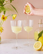 Macassar - 6 Stemmed Glasses - Ultra-Transparent Glass with Vintage Design - 35cl - Cristal d'Arques