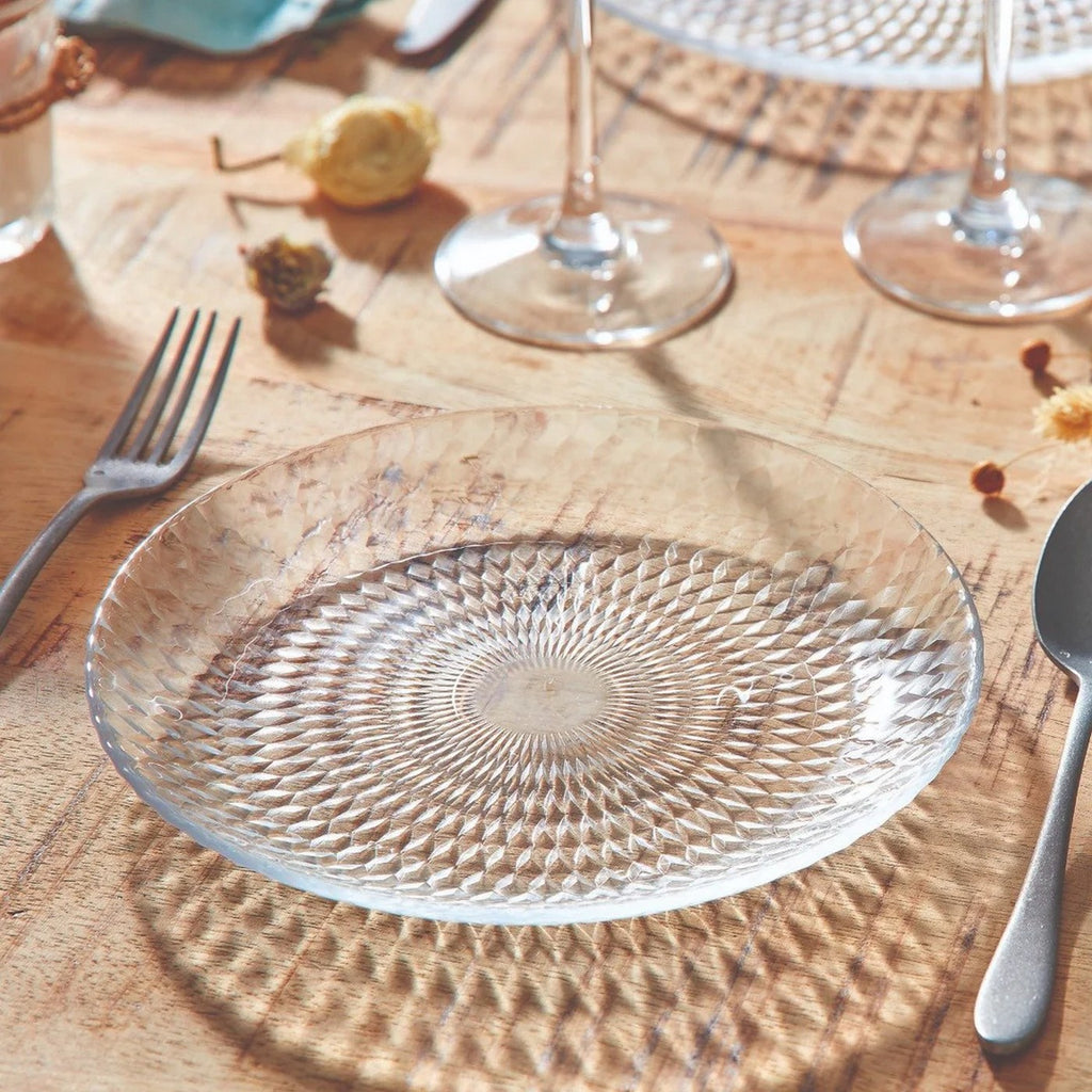 Pampille - 6 Dessert Plates - Glass - 19 cm - Luminarc
