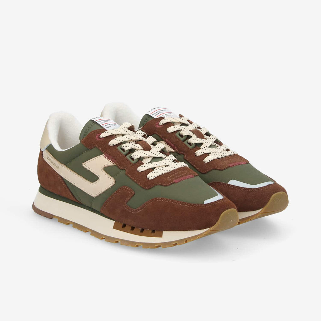 Athene Runner M - Sde/Square/Nub. - Brown/Olive/Dove