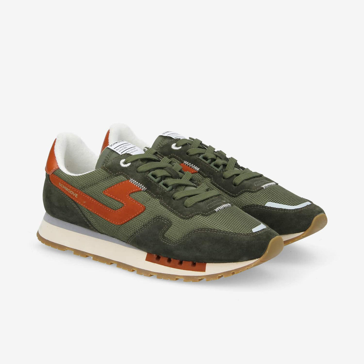 Athene Runner M - Suede/Knit/Nub. - Kaki/Kaki/Terra