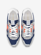Athene Runner M - Suede/Nyl/Nappa - L.Grey/Navy/Orange