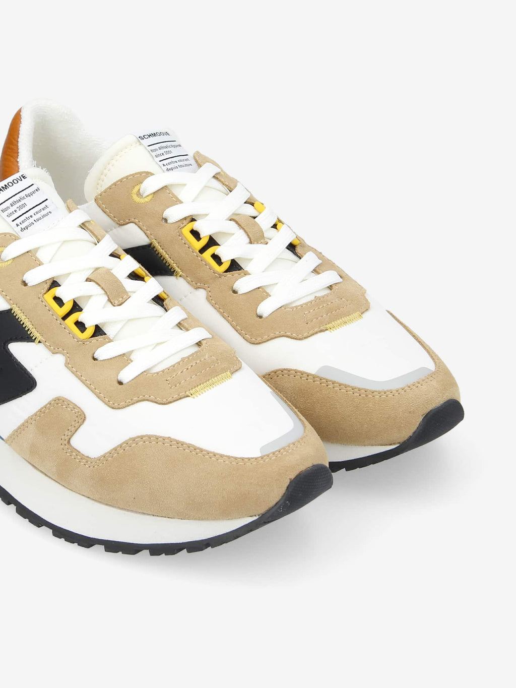 Athene Runner M - Zamsz/Nylon/Nappa - Camel/Gołębi/Czarny