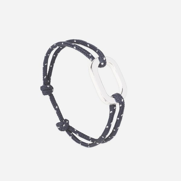 Bracelet Quai - Bleu Marine & Blanc