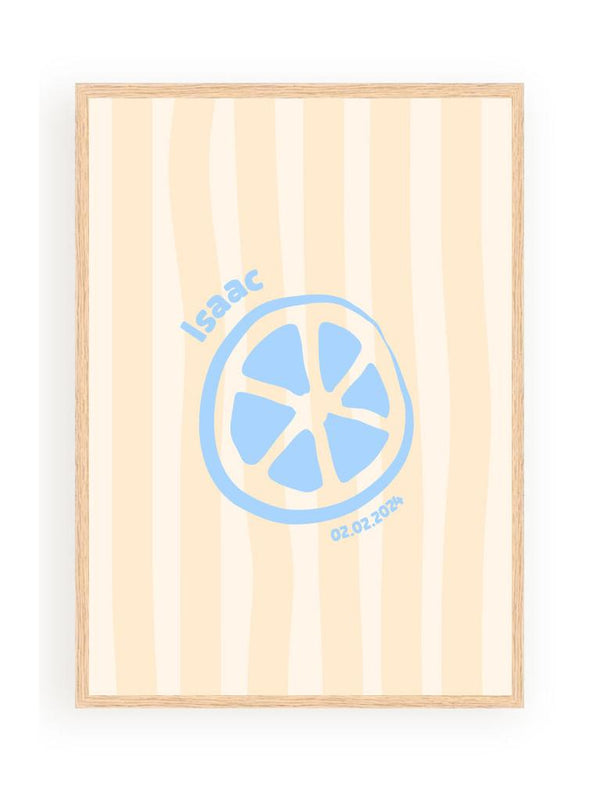 Personalized Posters - Minimalist With Stripe