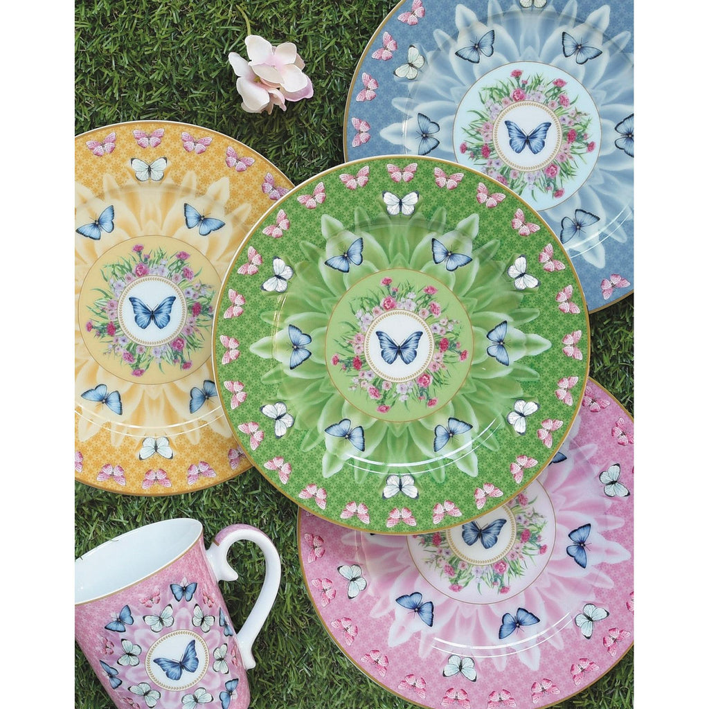 Spring Parade - Set De 6 Tasses À Café Avec Soucoupes - Porcelaine - Multicolore