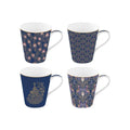 Peacock - Set De 4 Mugs - Porcelaine - Multicolore