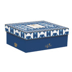 Geometric Blue - Set De 2 Tasses Avec Soucoupes - Porcelaine - Multicolore