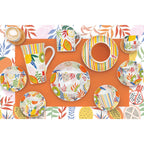 Tutti Frutti - Set De 2 Tasses Avec Soucoupes - Porcelaine - Multicolore