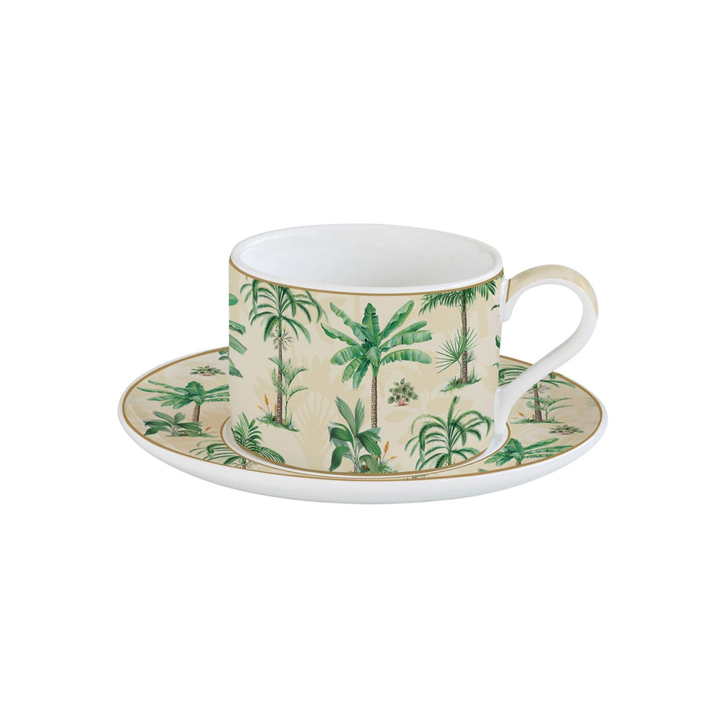 Oasi - Tasse Avec Soucoupe - Porcelaine - Multicolore