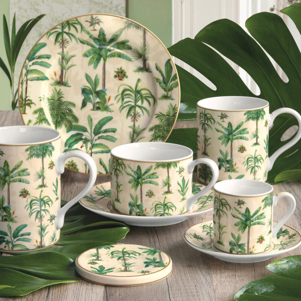 Oasi - Tasse Avec Soucoupe - Porcelaine - Multicolore