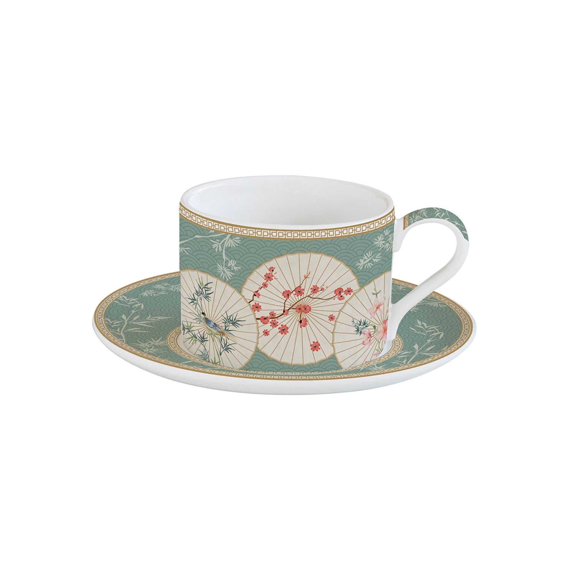 Oriental Dreams - Tasse Avec Soucoupe - Porcelaine - Multicolore