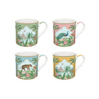Paradise Sauvage - Set De 4 Mugs - Porcelaine - Multicolore
