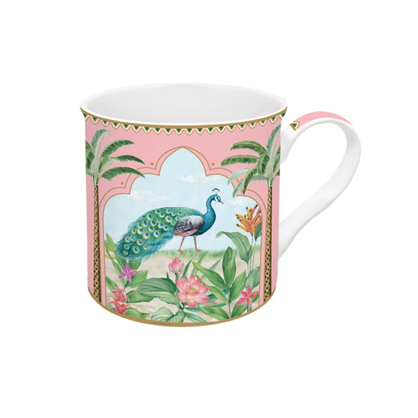 Paradise Sauvage - Set De 4 Mugs - Porcelaine - Multicolore