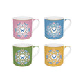 Spring Parade - Set De 4 Mugs - Porcelaine Fine - Multicolore