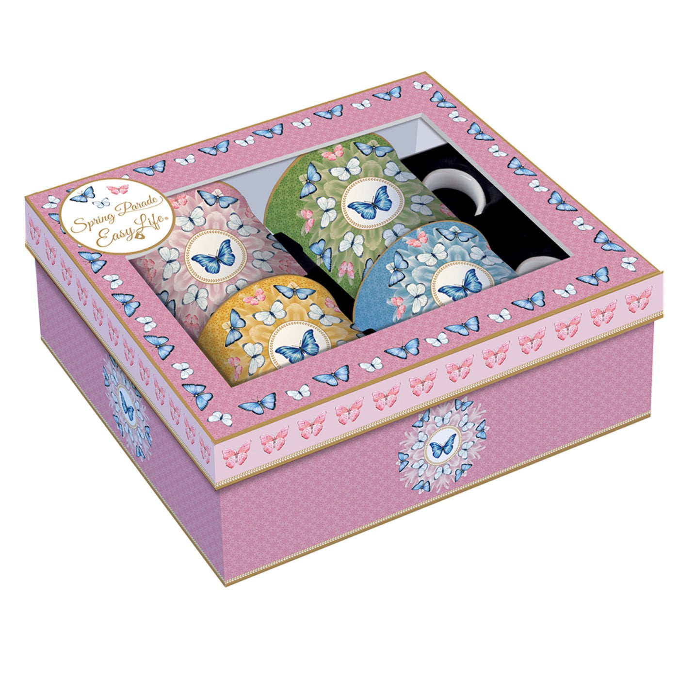 Spring Parade - Set De 4 Mugs - Porcelaine Fine - Multicolore