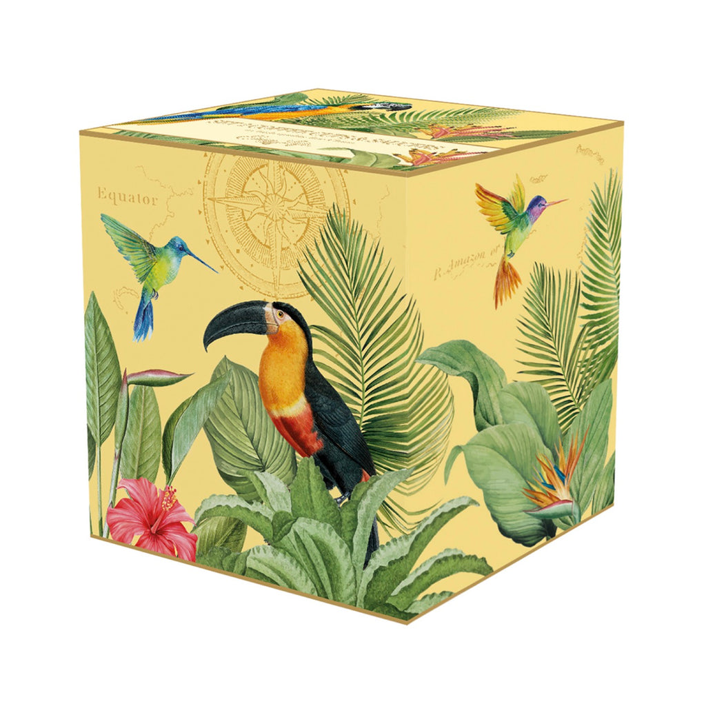 Exotic Paradise - Set De 2 Tasses À Café Avec Soucoupes - Porcelaine - Multicolore