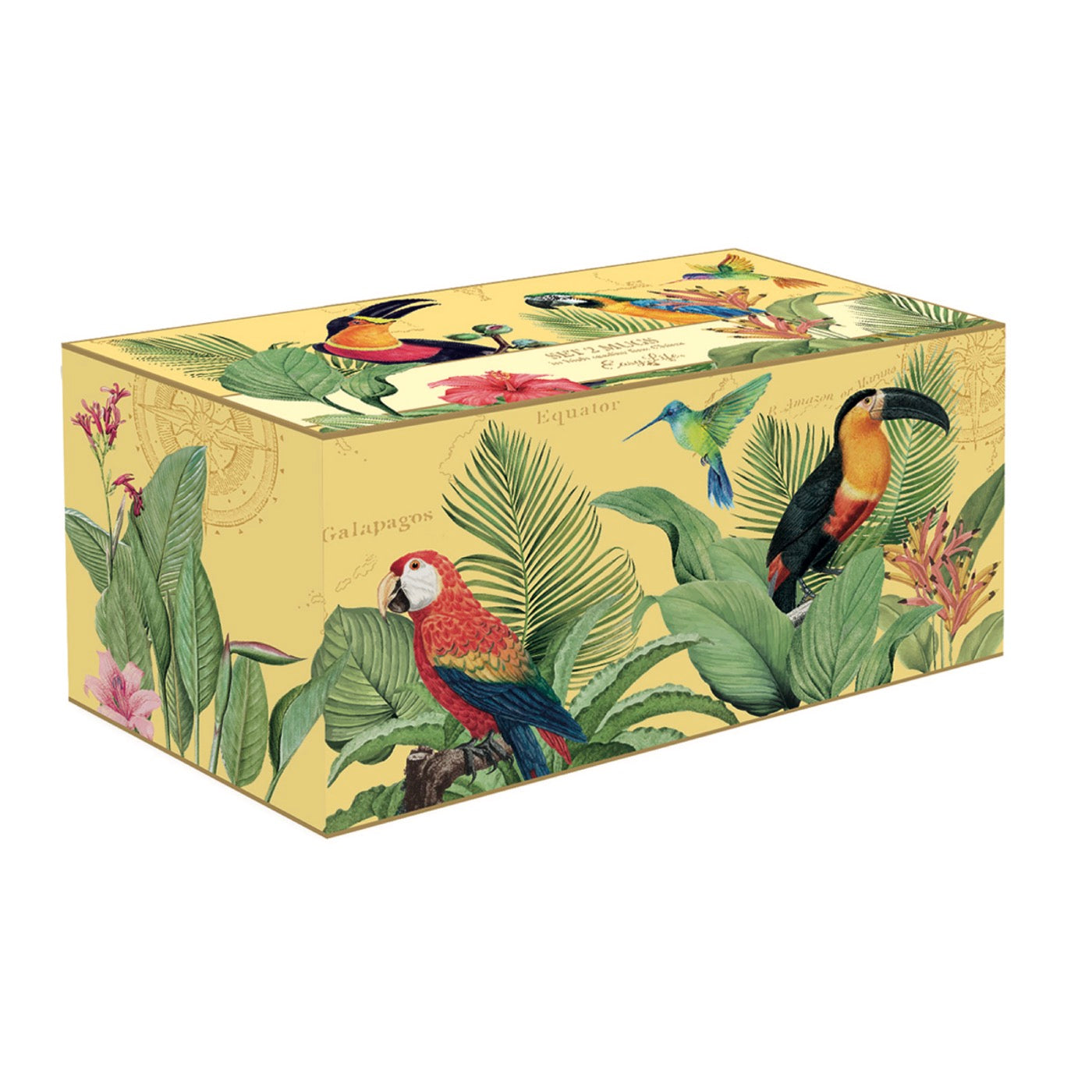 Exotic Paradise - Set De 2 Mugs - Porcelaine - Multicolore