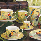 Exotic Paradise - Set De 2 Mugs - Porcelaine - Multicolore