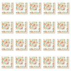 Boho Flowers - Lot De 20 Serviettes En Papier - Papier 3 Plis - Multicolore