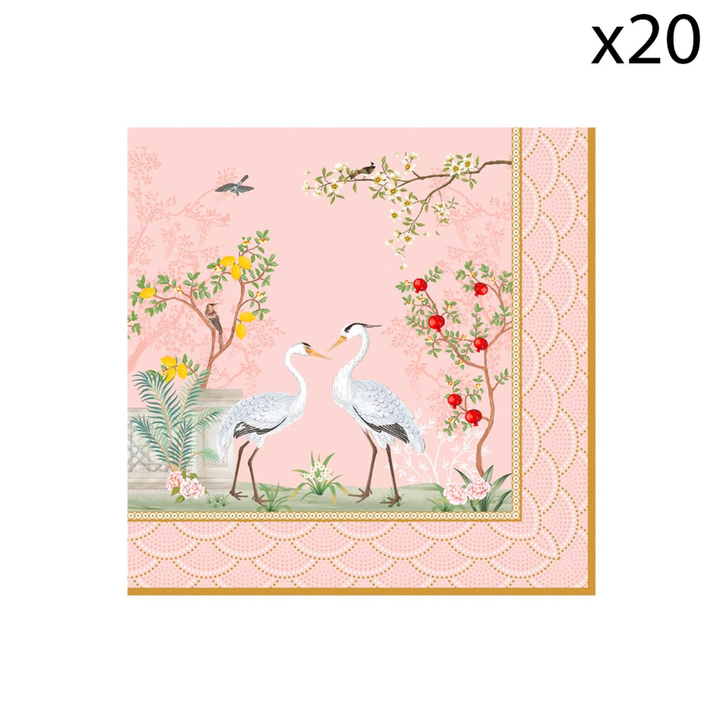 Jardin De Rêves - Lot De 20 Serviettes En Papier - Papier 3 Plis - Multicolore