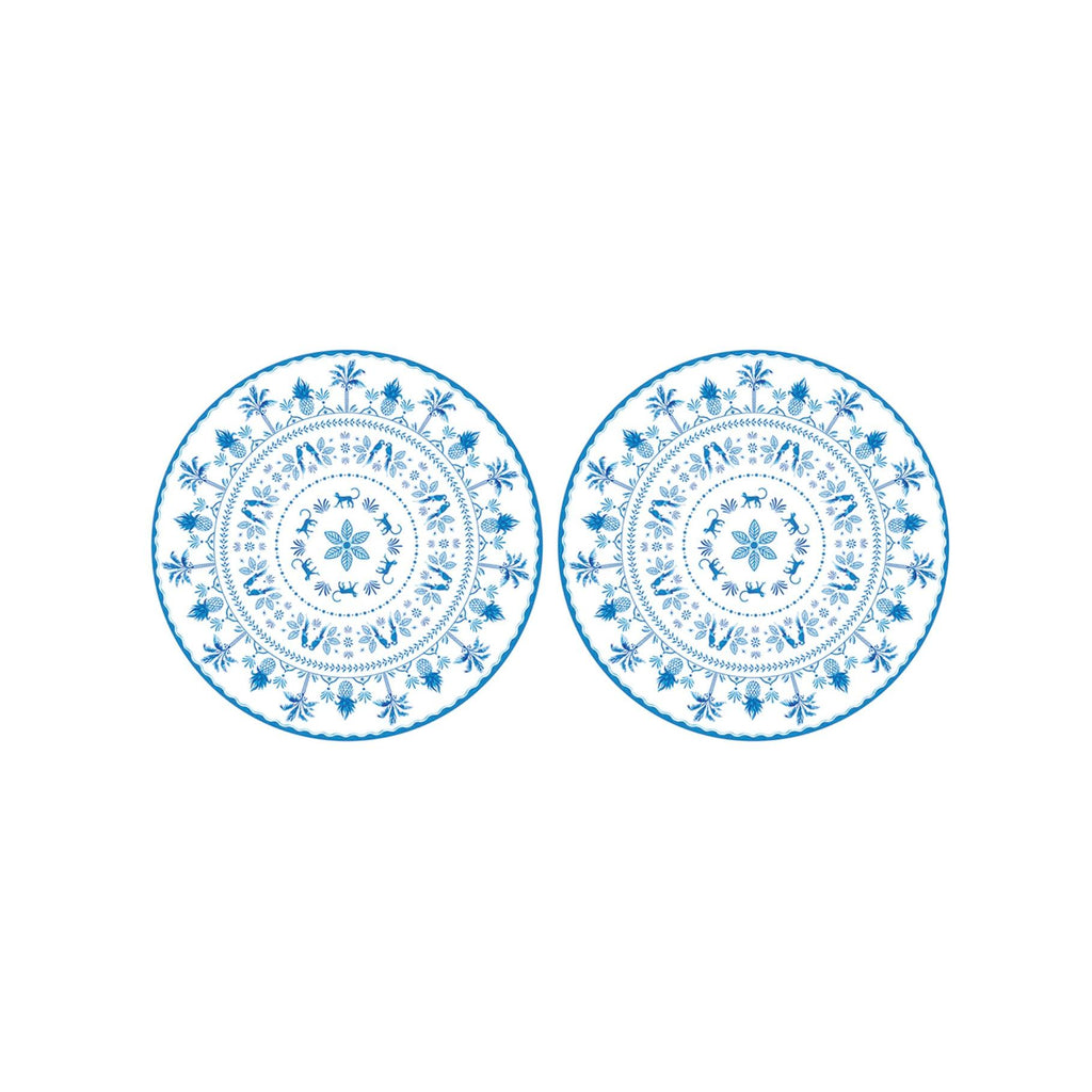 Exotic Vibes - Set De 2 Individuales - Polipropileno - Azul