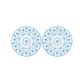 Exotic Vibes - Set De 2 Individuales - Polipropileno - Azul