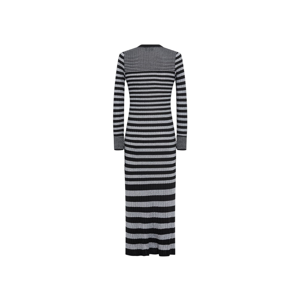 Robe - Raye Noir/Argent - Femme