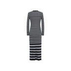 Robe - Raye Noir/Argent - Femme