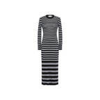Robe - Raye Noir/Argent - Femme