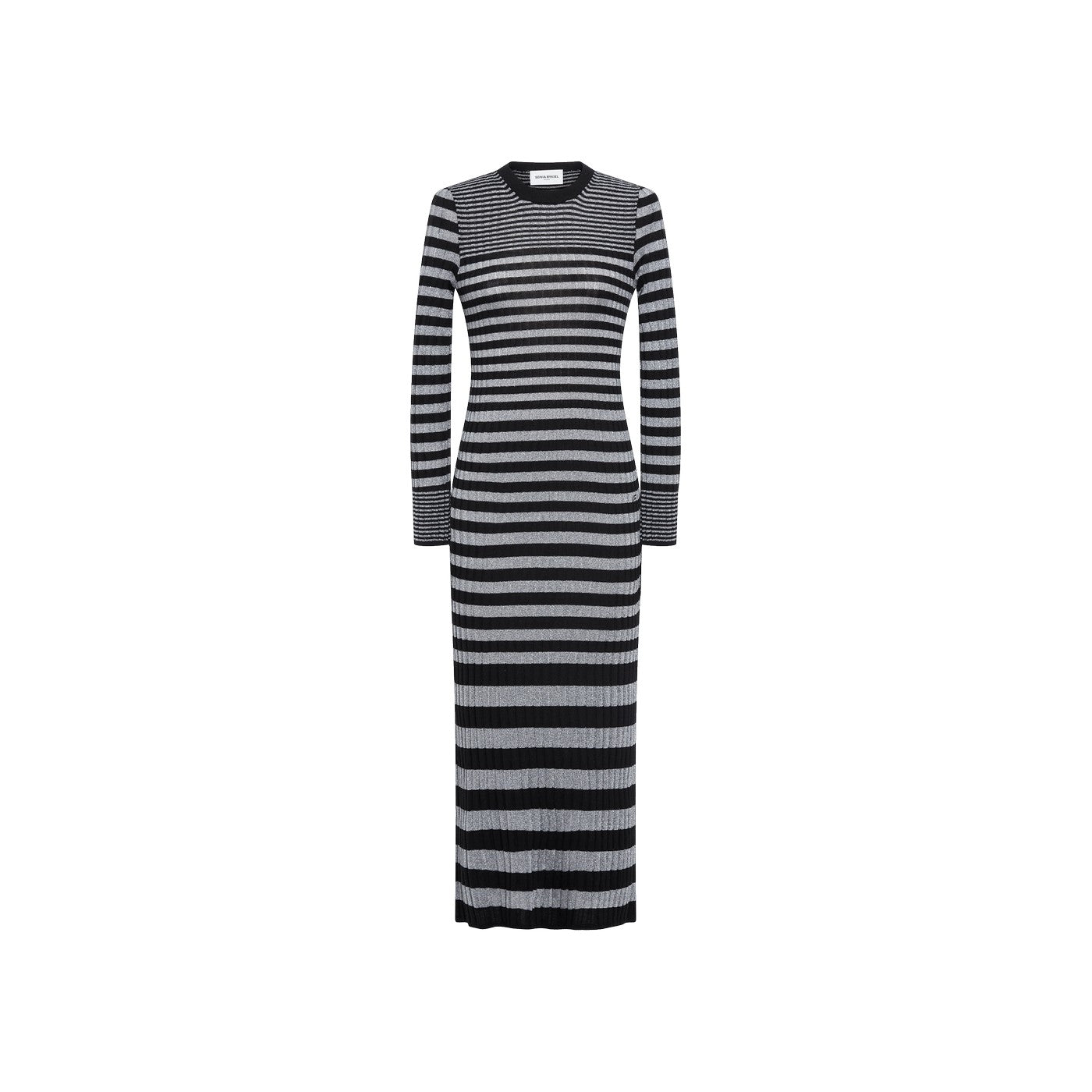 Robe - Raye Noir/Argent - Femme