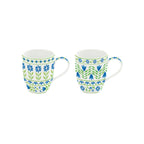 Flowers Garden - Set De 2 Mugs - Porcelaine - Multicolore