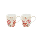 Coral Reef - Set De 2 Tasses - Porcelaine - Multicolore