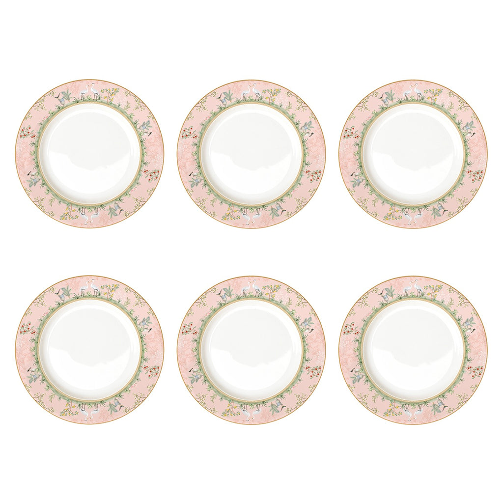 Jardin De Rêves - Set De 6 Assiettes Plates - Porcelaine - Multicolore