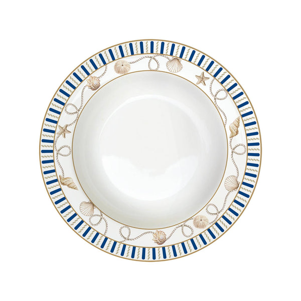 Blue Lighthouse - Set De 6 Assiettes Creuses - Porcelaine - Multicolore
