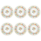 Boho Flowers - Set De 6 Assiettes Creuses - Porcelaine - Multicolore