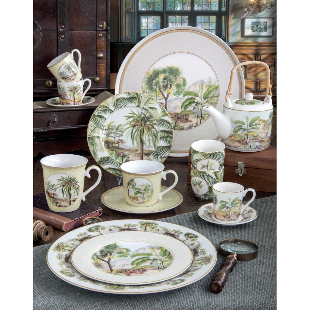 Ceylon - Set De 6 Assiettes Creuses - Porcelaine - Multicolore