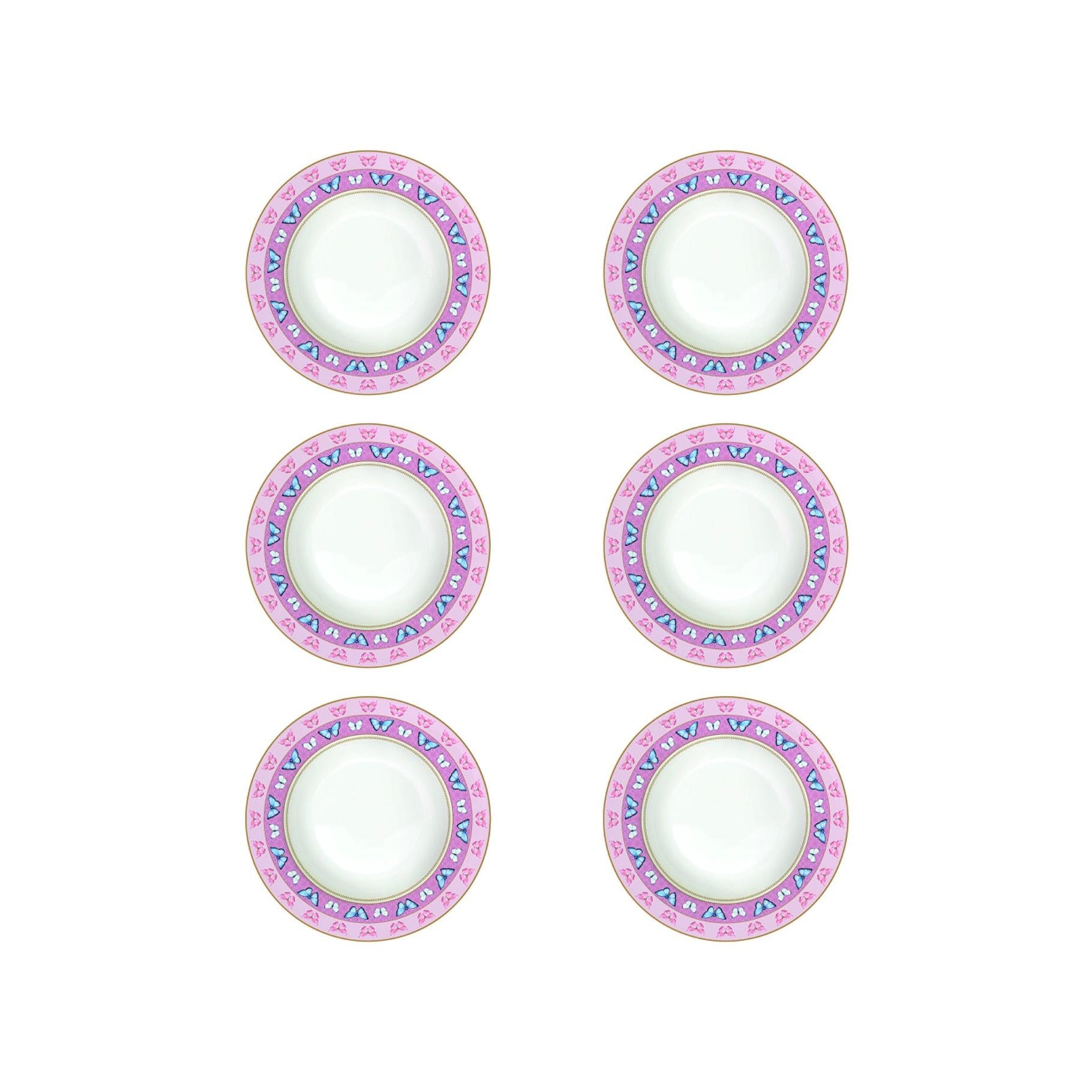 Spring Parade - Set De 6 Assiettes Creuses - Porcelaine - Multicolore