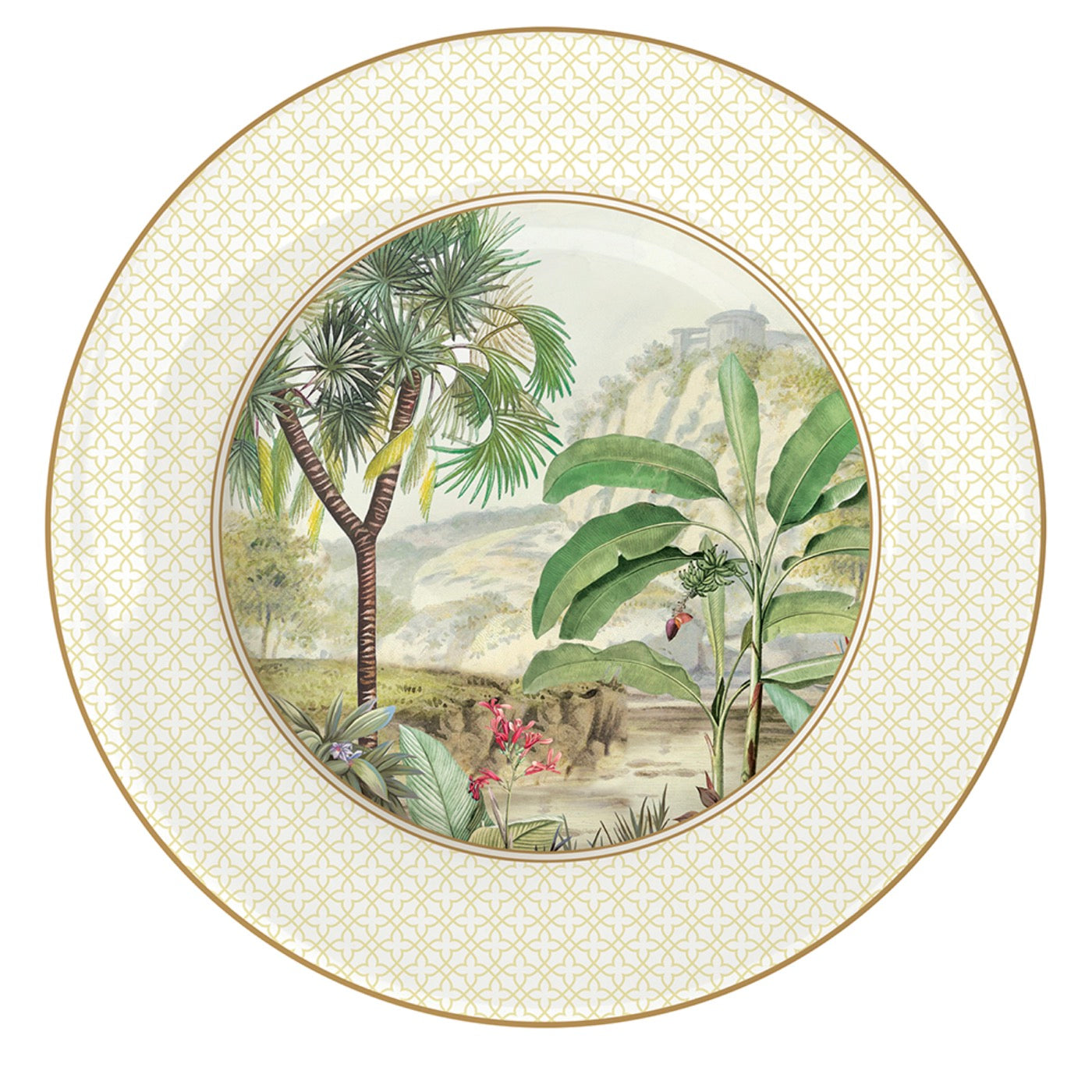 Ceylon - Set De 6 Assiettes À Dessert - Porcelaine - Multicolore