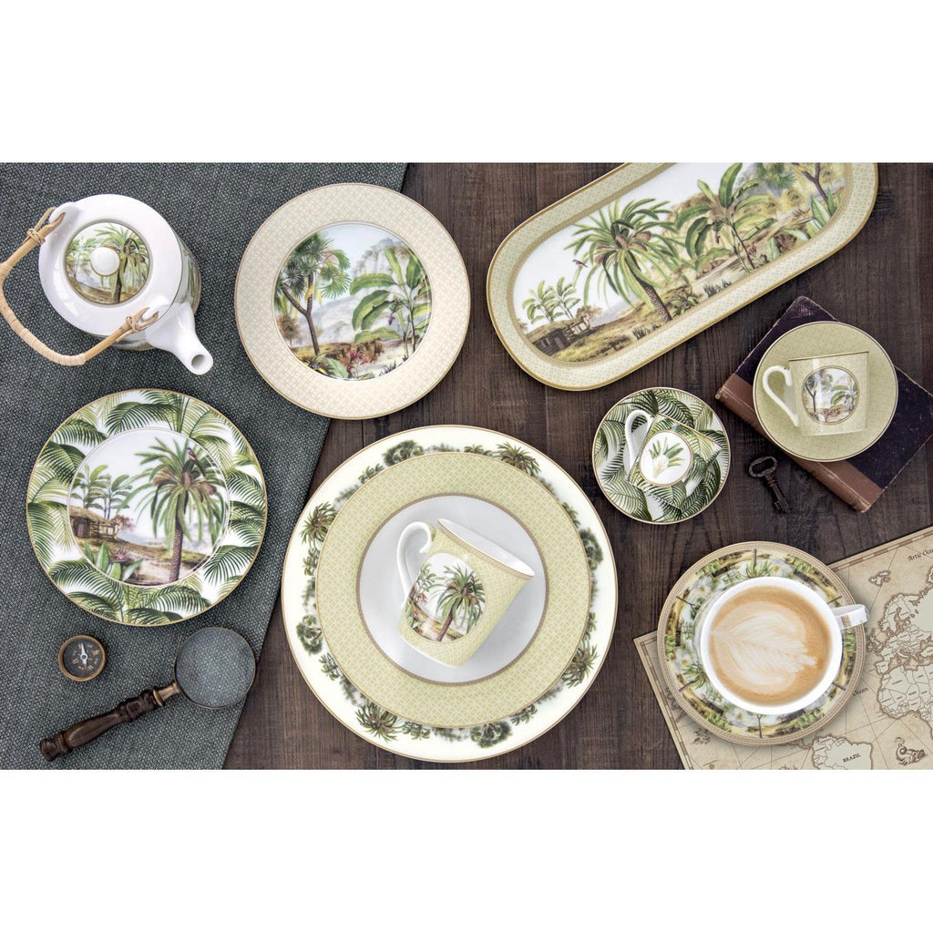 Ceylon - Set De 6 Assiettes À Dessert - Porcelaine - Multicolore
