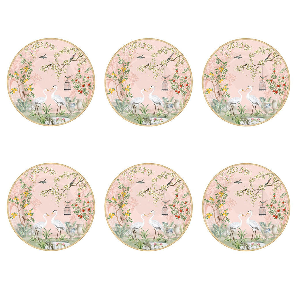 Jardin De Rêves - Set De 6 Assiettes À Dessert - Porcelaine - Multicolore