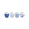 Pagoda - Set De 4 Tasses À Thé Assorties - Porcelaine - Multicolore
