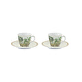 Ceylon - Set De 2 Tasses À Café Avec Soucoupes - Porcelaine - Multicolore