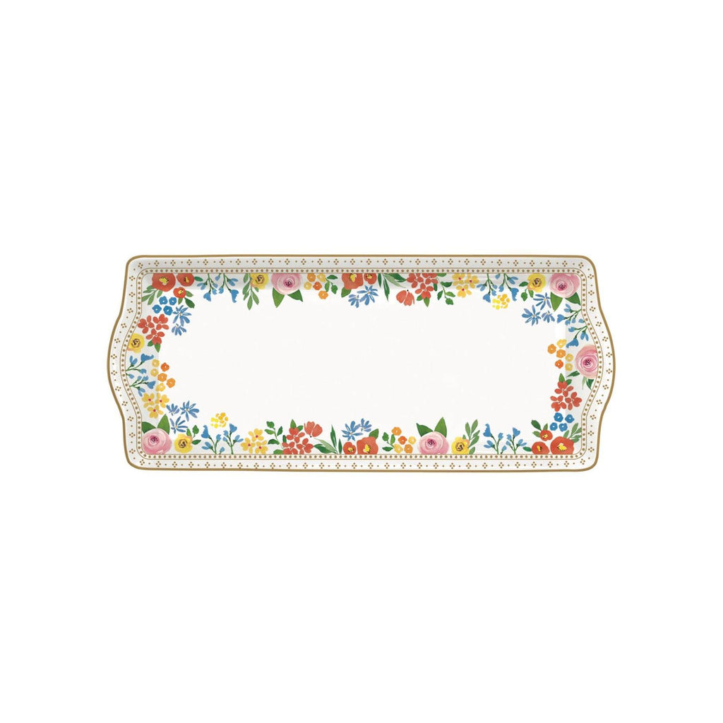 Boho Flowers - Plat De Service - Porcelaine - Multicolore