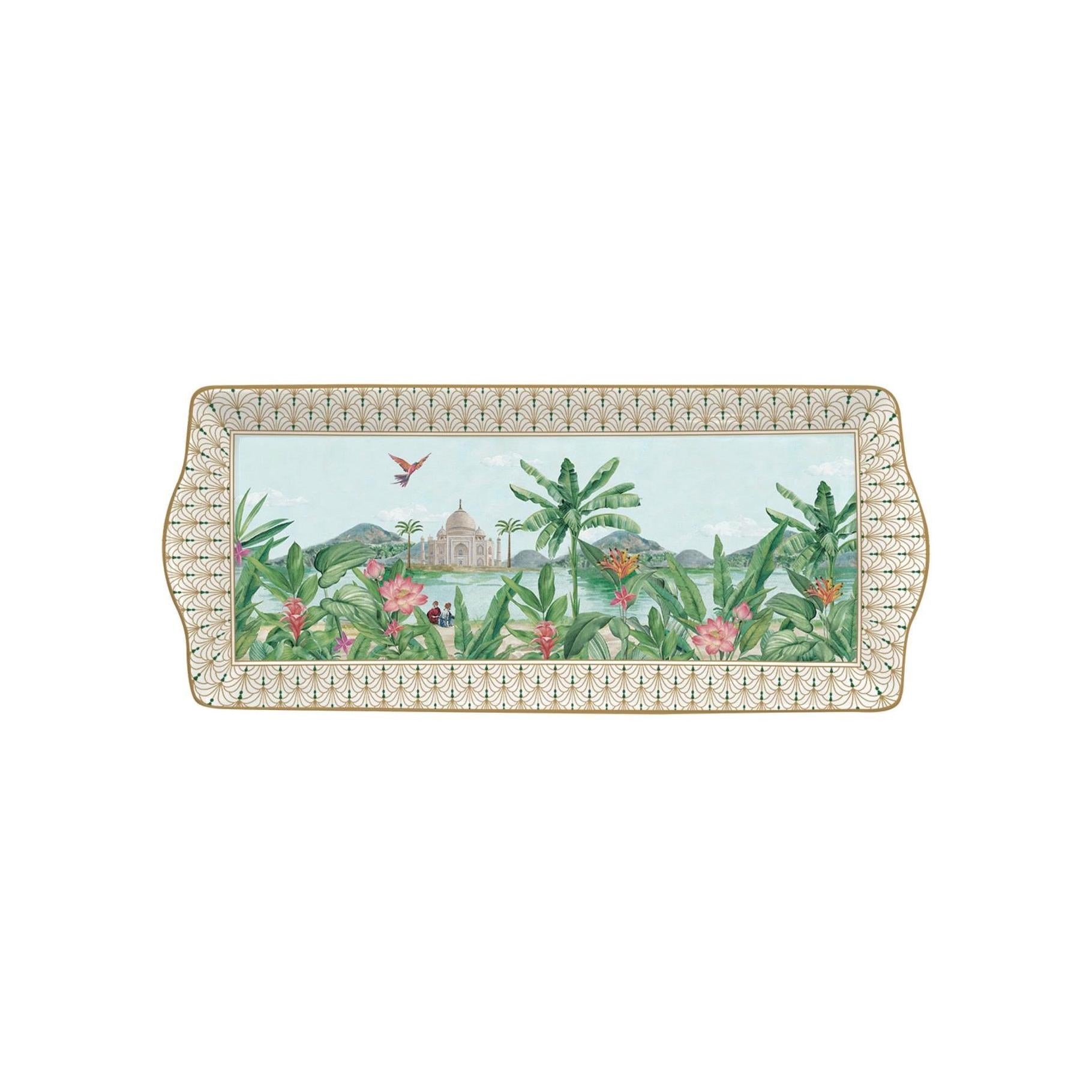 Paradise Sauvage - Plat De Service - Porcelaine - Multicolore